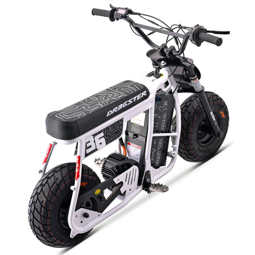 EBOX Dragster 60R 4.5kw Electric Mini Bike - 2026 White SM (PREORDER)