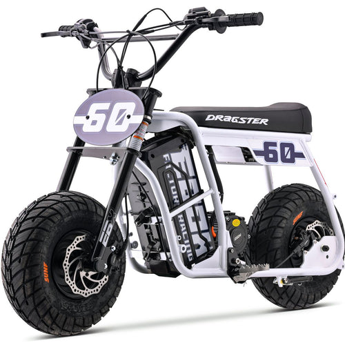 EBOX Dragster 60 3.3kw Electric Mini Bike - 2026 White SM (PREORDER)