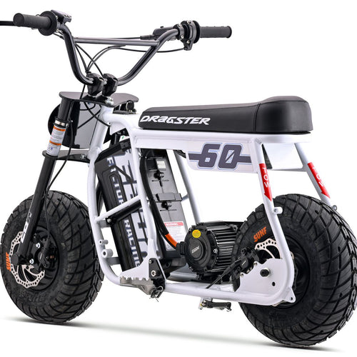 EBOX Dragster 60 3.3kw Electric Mini Bike - 2026 White SM (PREORDER)