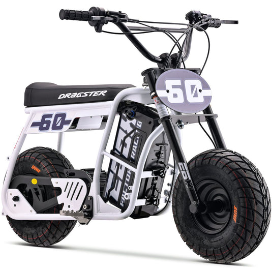 EBOX Dragster 60 3.3kw Electric Mini Bike - 2026 White SM (PREORDER)