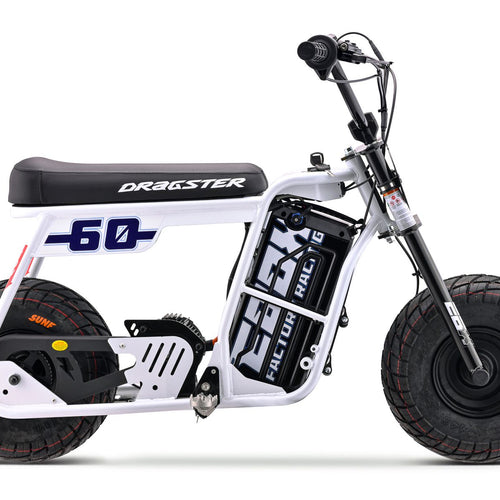 EBOX Dragster 60 3.3kw Electric Mini Bike - 2026 White SM (PREORDER)