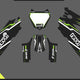Revvi 16 XL Custom Graphics Kit – Personalised Name & Race Number (Green)