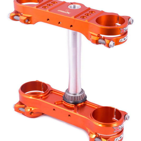 Xtrig ROCS Tech Triple Clamps Orange KTM EXC/EXCF/XC/TPI 14-22 OS 20MM