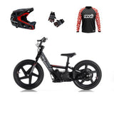 Revvi 16" Electric Bike + Riding Gear Bundle - Black