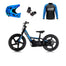 Revvi 16" Electric Bike + Riding Gear Bundle - Blue