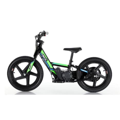 Revvi 16" Electric Bike + Riding Gear Bundle - Green