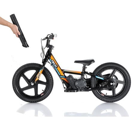 Revvi 16" Electric Bike & Spare Upgraded Battery Bundle - Orange