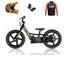 Revvi 16" Electric Bike + Riding Gear Bundle - Orange