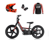 Revvi 16" Electric Bike + Riding Gear Bundle - Red