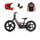 Revvi 16" Electric Bike + Riding Gear Bundle - Red