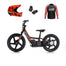 Revvi 16" Electric Bike + Riding Gear Bundle - Red