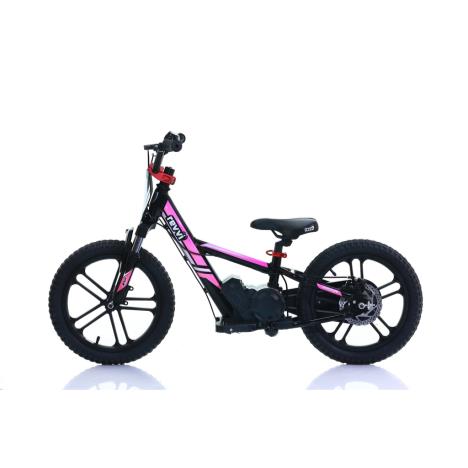 Revvi 16" Plus Electric Bike & Riding Gear Bundle - Pink