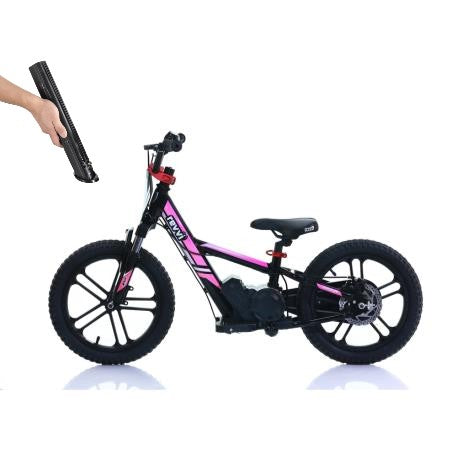Revvi 16" Plus Electric Bike & Spare Upgraded Battery Bundle - Pink