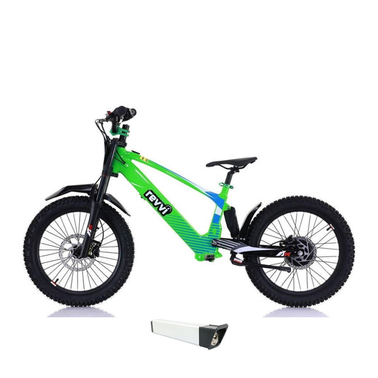 Revvi 20 Electric Bike + Spare Battery Bundle – Green
