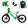 Revvi 20 Electric Bike + Riding Gear Bundle - Green