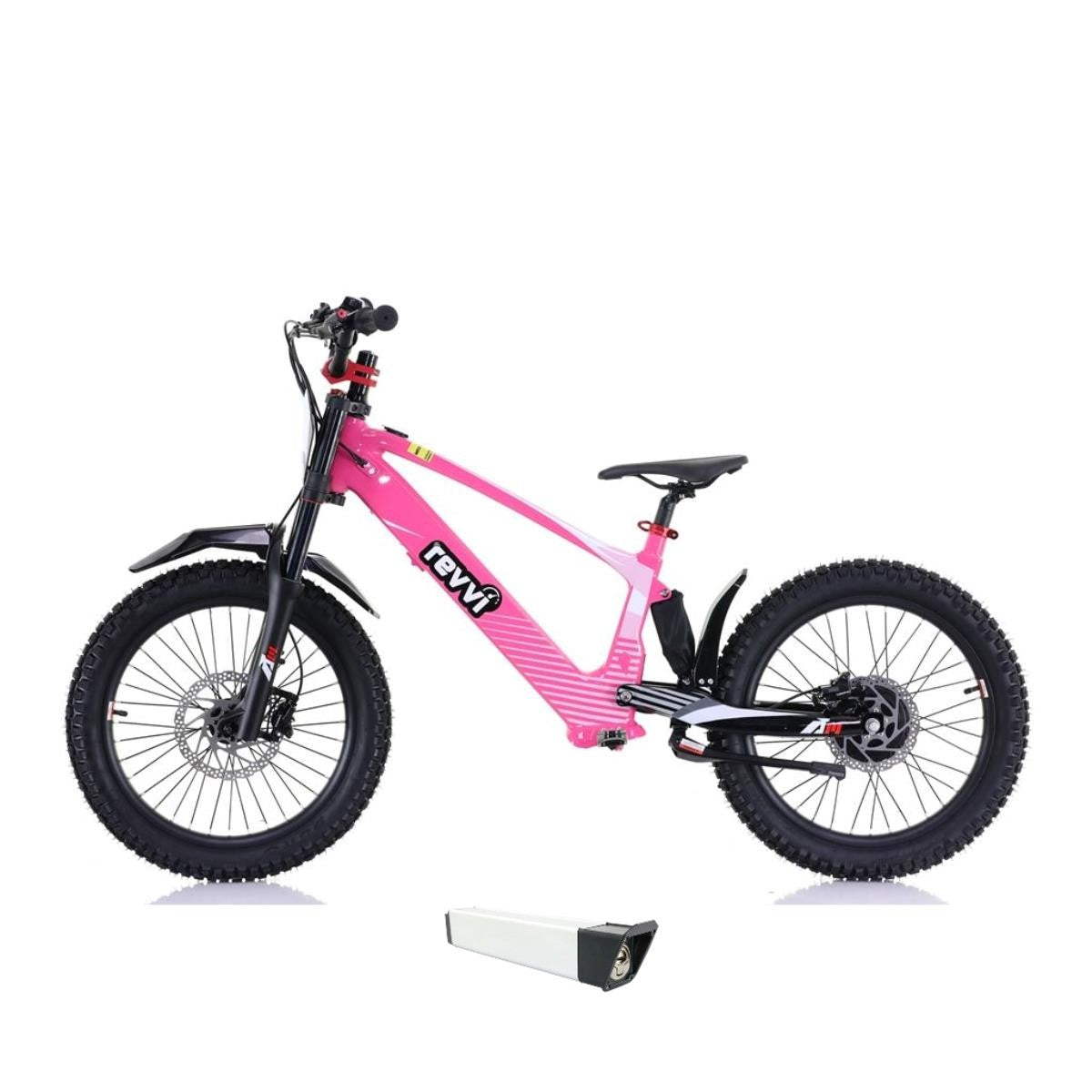 Revvi 20 Electric Bike + Spare Battery Bundle – Pink