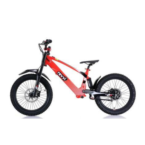 Revvi 20 Red Electric Bike & Riding Gear Bundle | Kids Electric Dirt Bike Package