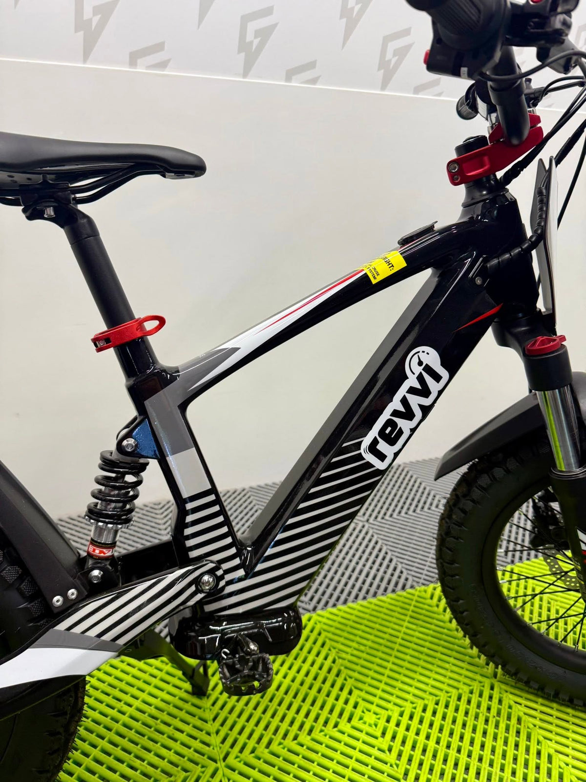 Revvi 16 XL Electric Bike + Riding Gear Bundle - Black