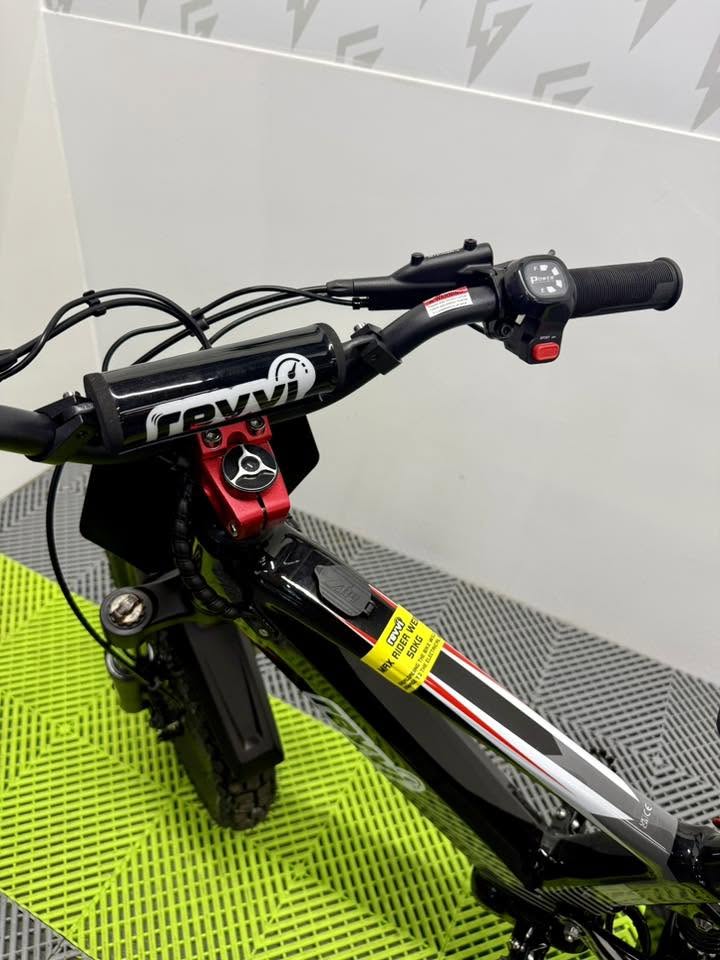 Revvi 16 XL Electric Bike + Riding Gear Bundle - Black