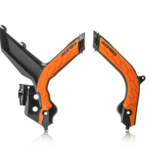 Acerbis X-Grip Frame Protectors Black Orange KTM
