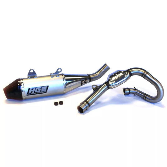 HGS Full Exhaust System Alloy/Carbon KTM SXF 250