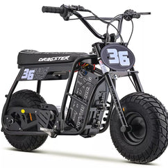 EBOX Dragster 2.0kw Electric Mini Bike - 2025 Black (Road Wheels)