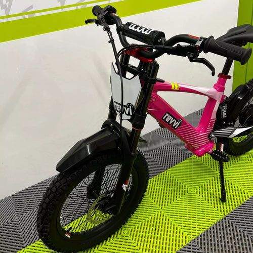 Revvi 18 Electric Bike + Riding Gear Bundle - Pink