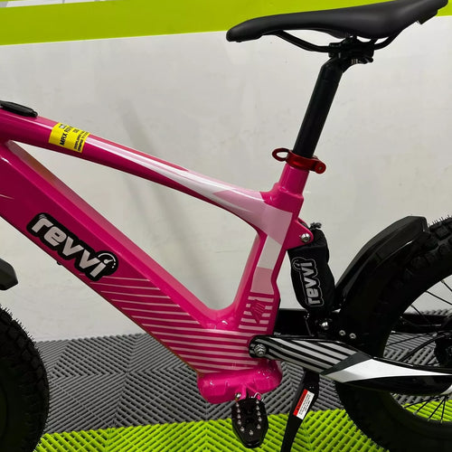 Revvi 18 Electric Bike + Riding Gear Bundle - Pink