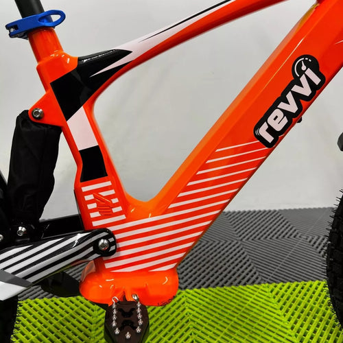 Revvi 18 Electric Bike + Riding Gear Bundle - Orange