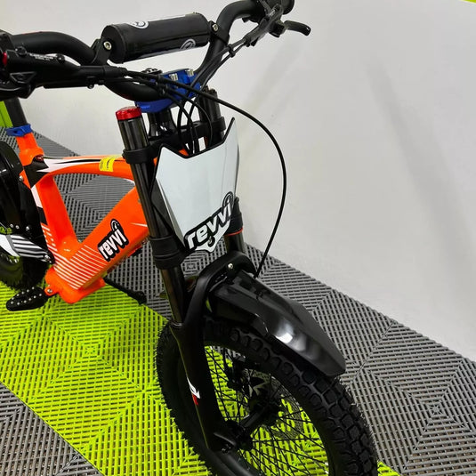 Revvi 18 Electric Bike + Riding Gear Bundle - Orange