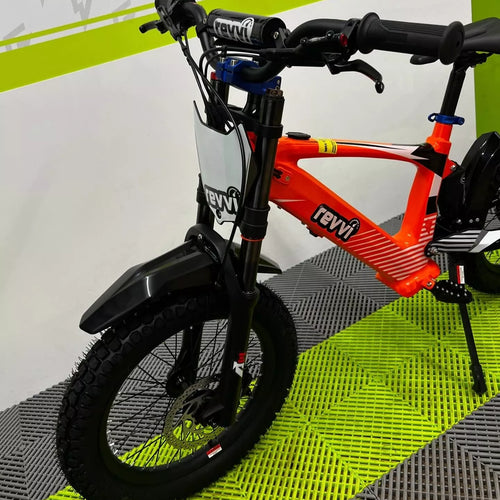 Revvi 18 Electric Bike + Riding Gear Bundle - Orange