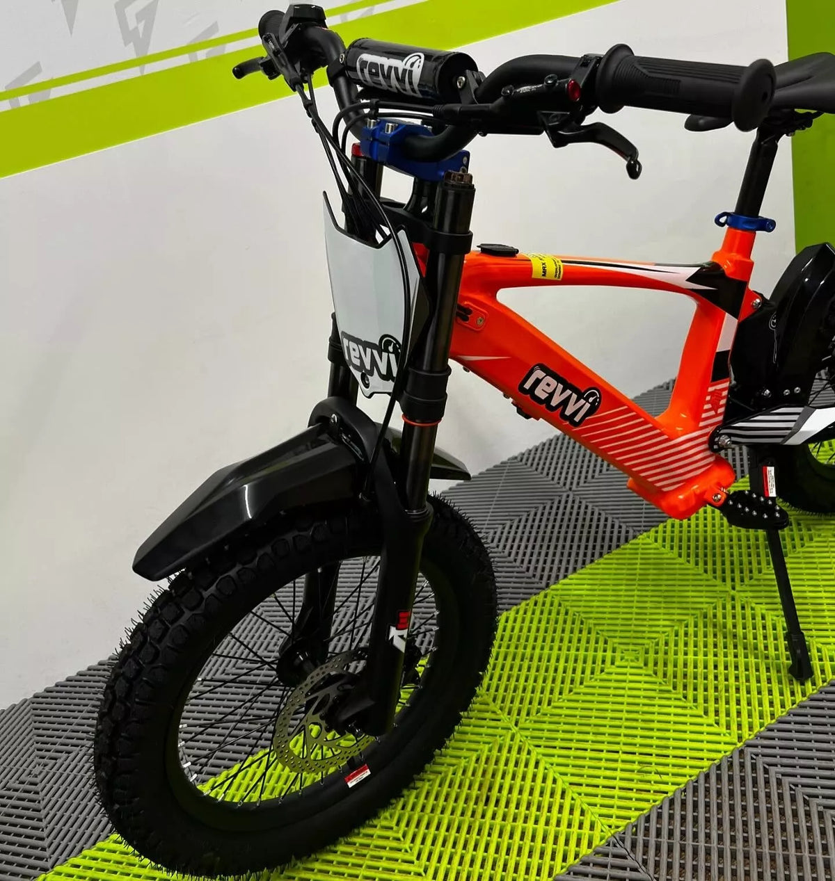 Revvi 18 Electric Bike + Riding Gear Bundle - Orange