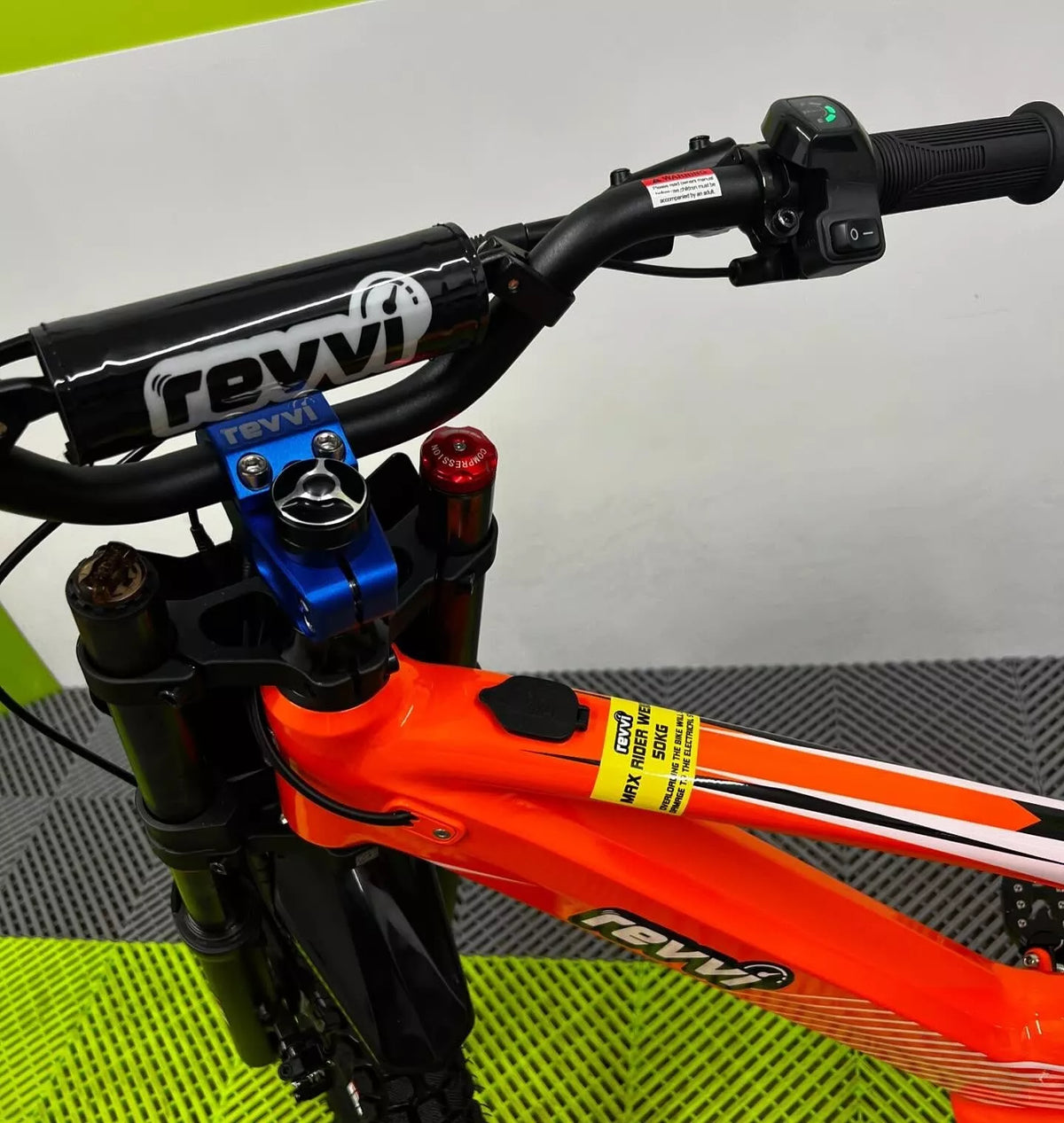 Revvi 18 Electric Bike + Riding Gear Bundle - Orange