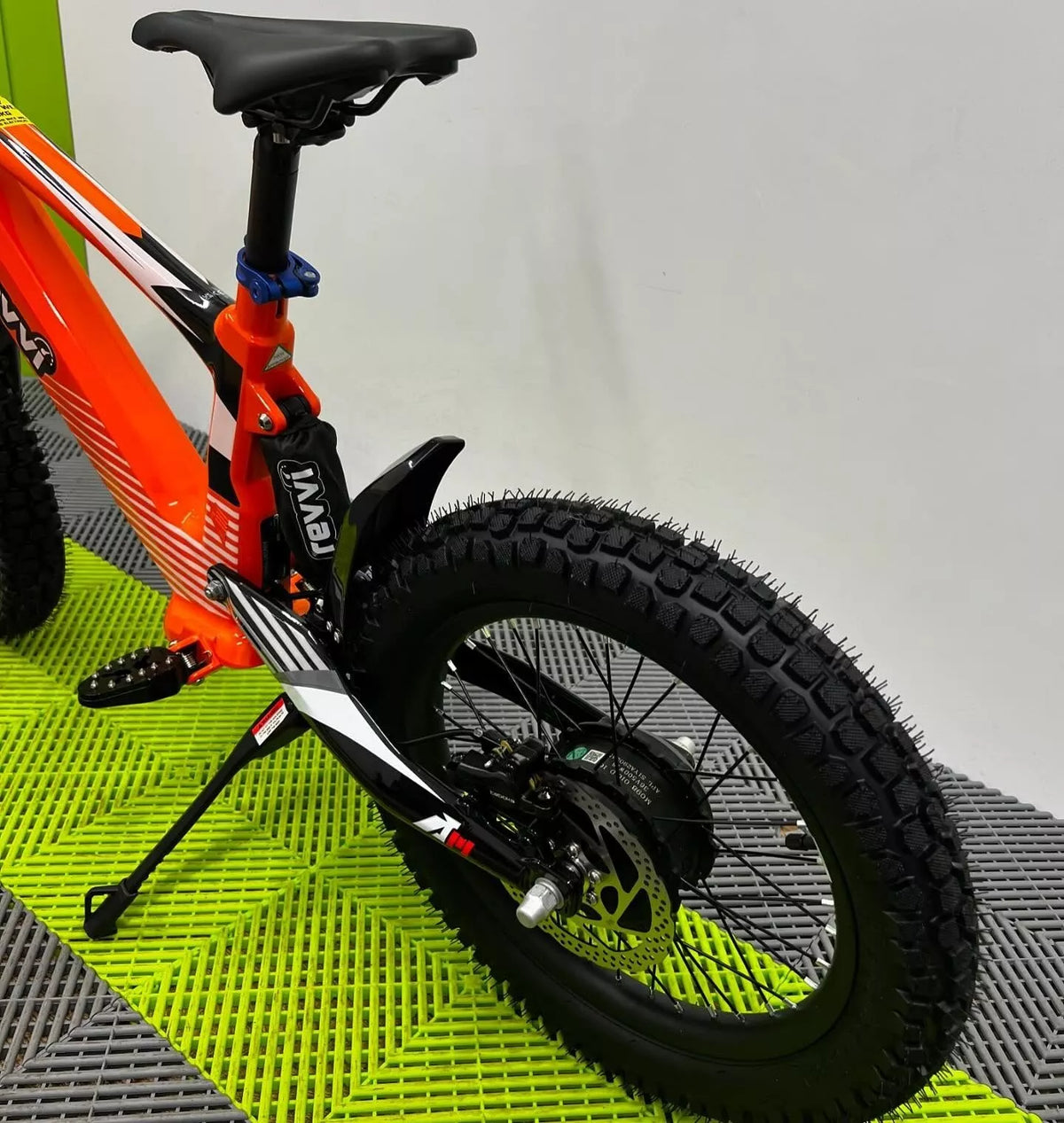 Revvi 18 Electric Bike + Riding Gear Bundle - Orange