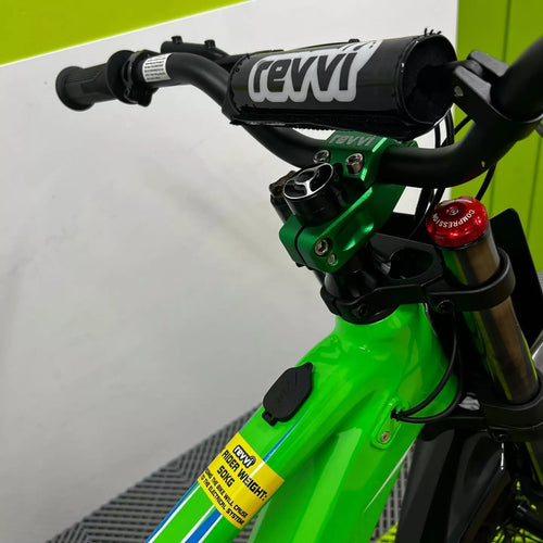 Revvi 18 Electric Bike + Riding Gear Bundle - Green