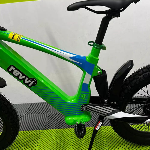 Revvi 18 Electric Bike + Riding Gear Bundle - Green