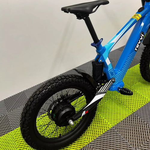 Revvi 18 Electric Bike + Riding Gear Bundle - Blue
