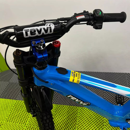 Revvi 18 Electric Bike + Riding Gear Bundle - Blue