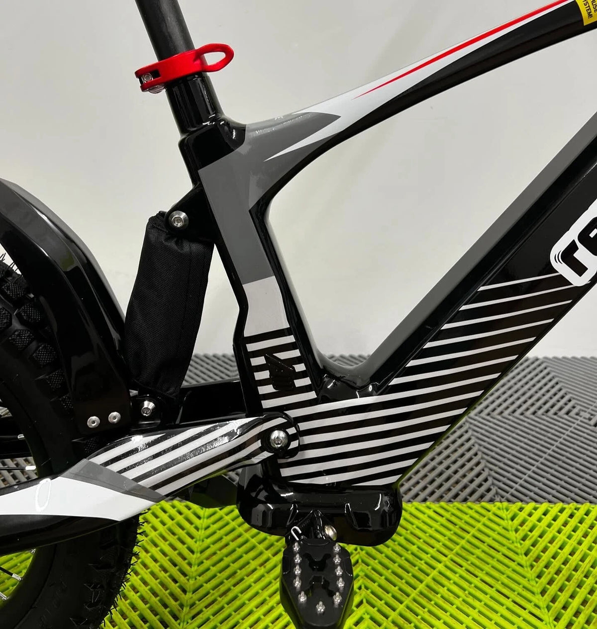 Revvi 18 Electric Bike + Riding Gear Bundle - Black