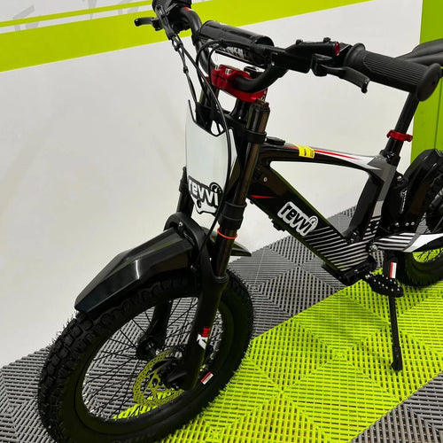 Revvi 18 Electric Bike + Riding Gear Bundle - Black