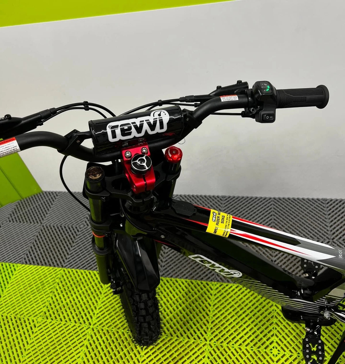 Revvi 18 Electric Bike + Riding Gear Bundle - Black