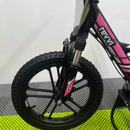 Revvi 16" Plus 250W Electric Balance Bike - Pink