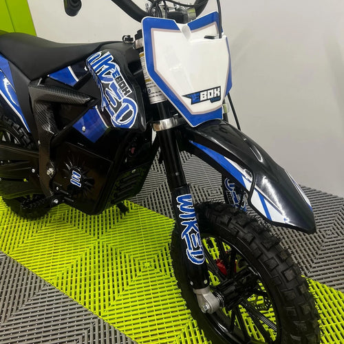 EBOX Wired 550W Electric Bike - Blue