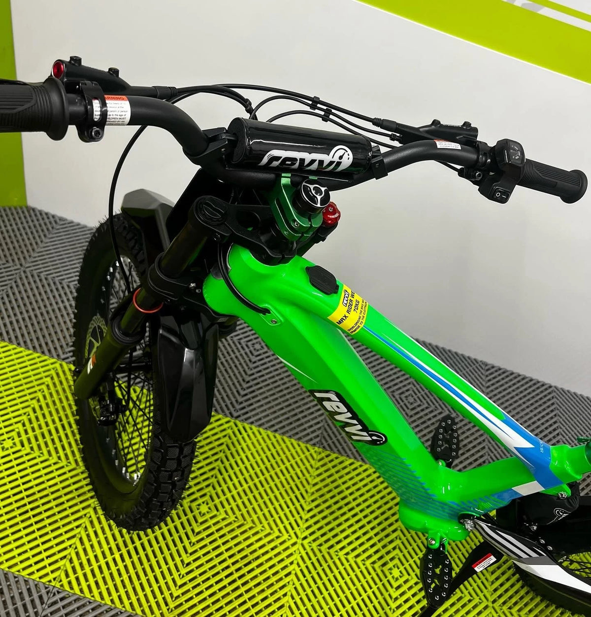 Revvi 20 Electric Bike + Riding Gear Bundle - Green