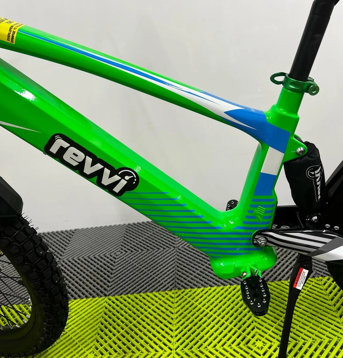 Revvi 20 Electric Bike + Riding Gear Bundle - Green