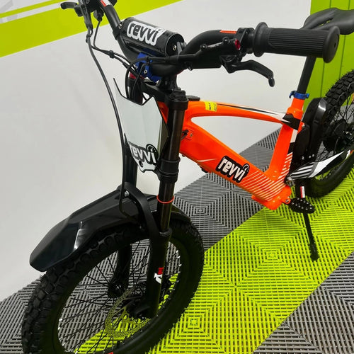 Revvi 20 Electric Bike + Riding Gear Bundle - Orange