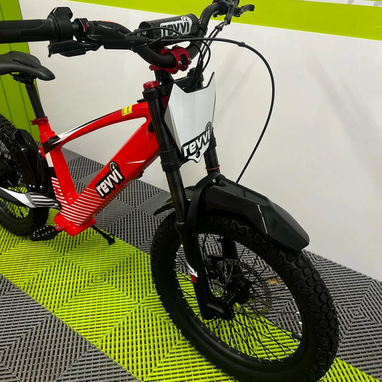 Revvi 20 Electric Bike + Riding Gear Bundle - Red
