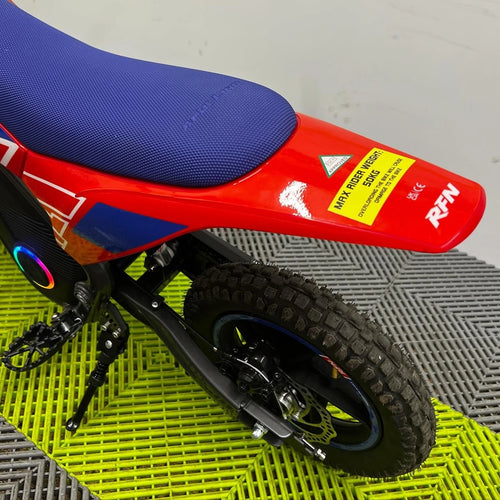RFN Warrior SX-E400 Electric Bike - Blue Red