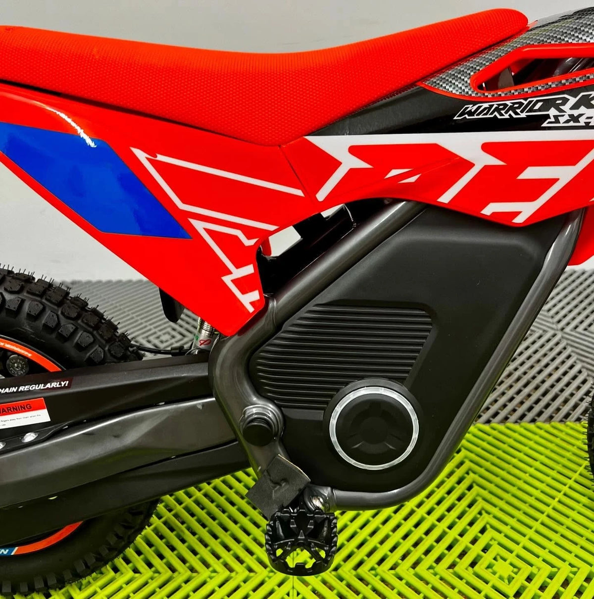 RFN Warrior SX-E400 Electric Bike - Orange Blue