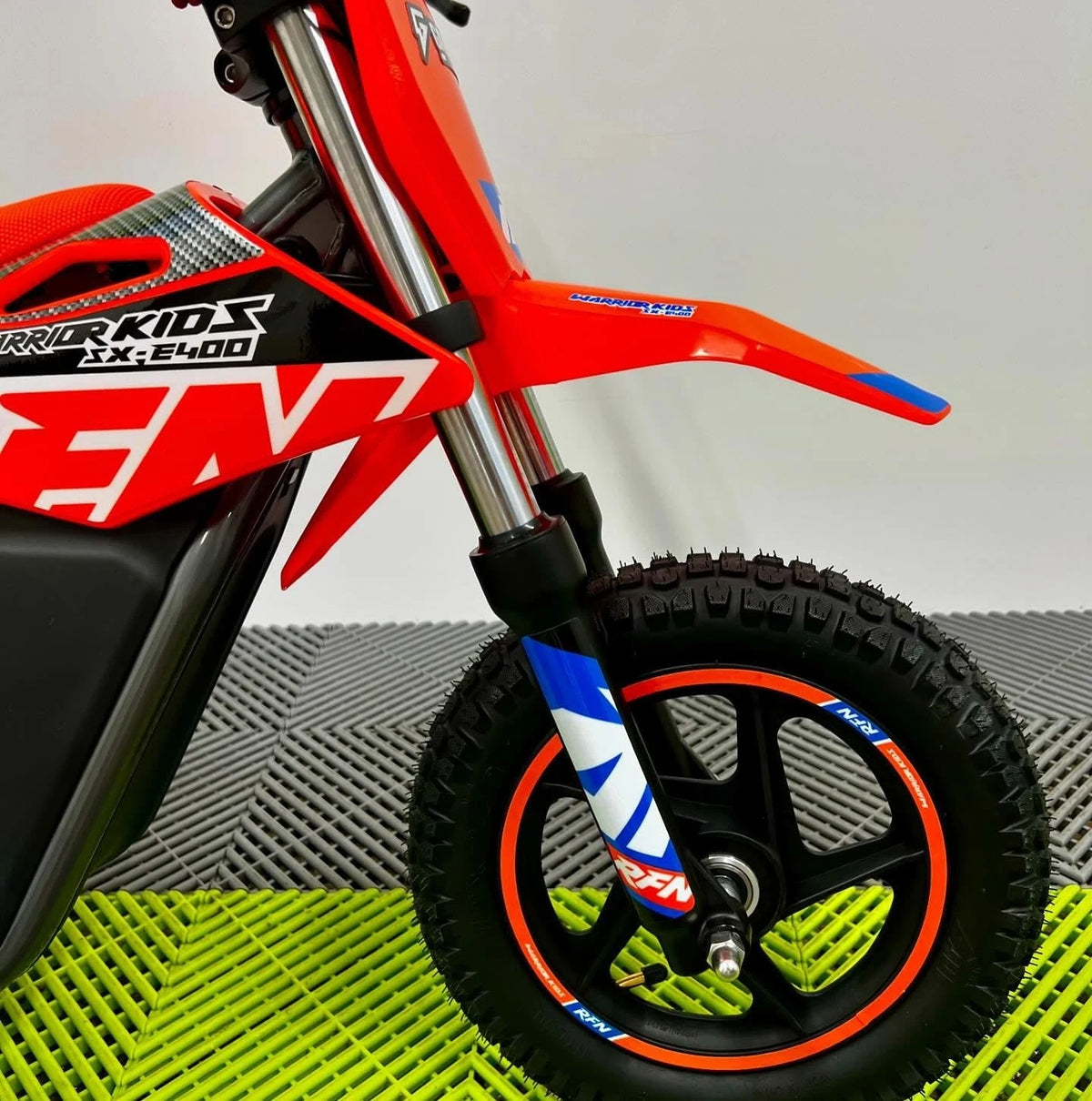 RFN Warrior SX-E400 Electric Bike - Orange Blue